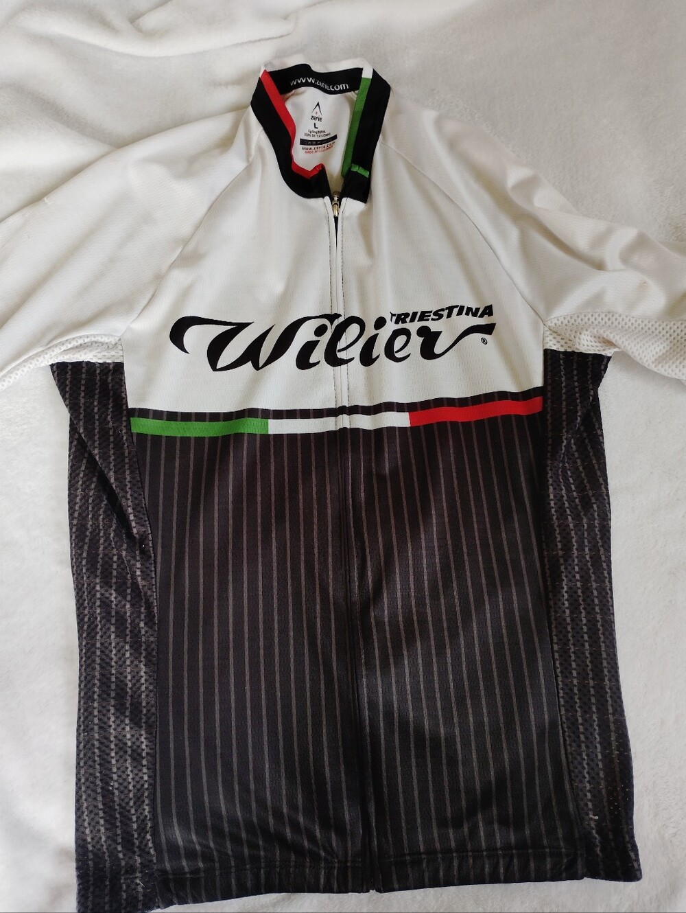 Triestinia Wilier Men's Cycling Jersey - Black, White, Red, Green